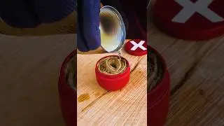Mini stove made of burlap and paraffin #outdoors