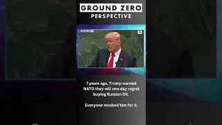 7 years ago, Trump warned NATO they will one day regret buying Russian Oil.