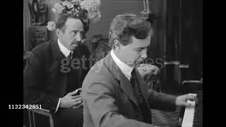 Wagner-Liszt | Tannh&auml;user Overture (excerpt) | Josef Hofmann (Film 1915 & Piano Roll Recording)