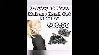 Review: Amazon U-Spicy 32 piece makeup brush set! Only $16.99