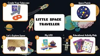 Xplorabox Educational Activity box for  Kids Age 4-6 Years Children | Little Space Traveller
