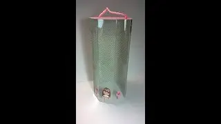Caja mitad papel mitad acetato para fofuchas, muñecos madera,etc