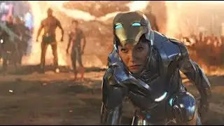 Avengers Endgame Pepper Potts (Rescue Armor) All Scenes | TH Clips