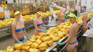 Inside the Gold Mining Factory ⛏️ | From Ore to Pure Gold Bars (Full Process)