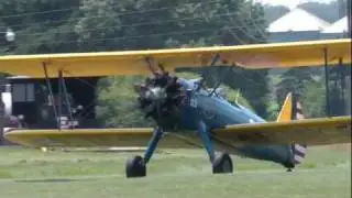 David Brown, Stearman 03 Aerobatic ride at the Flying Circus Airshow on 7/3/11