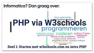Part 1: Getting started with PHP via W3schools