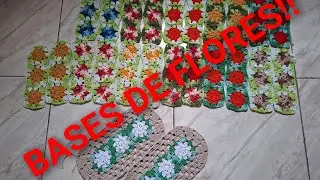 Bases de croch&ecirc; flor rasteira @&Eacute;ricaFernandaCrocheebarbante #vlog #flores #crochet 