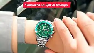 Promo Jam Tangan Pria Anti Air Original Keren Luxury Led Analog Stainless Steel