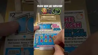 10x The cash scratch off ticket Louisiana lottery ￼