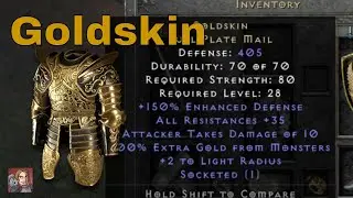 D2R Unique Items - Goldskin (Full Plate Mail)