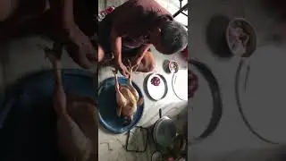 Nepalese way of cutting chicken at home