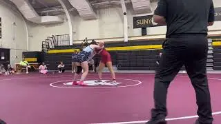 Jeff Blatnick Freestyle States Arica Pearson-Leary (blue) vs Aaliyah Morrow.Blue win by decision 8-0