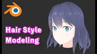 【Blender 2.91】安達桜のシンプルモデリング - ヘアスタイル【Timelapse】
