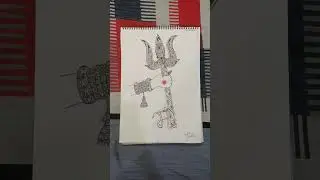 creative Canvas #navratri #trending #creative art #pen india #art skills #maa durga art 🙏🏻🙏🏻