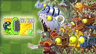 All PEA Plants Level 1 vs All Zombots - Pvz 2 Zomboss Batttlez