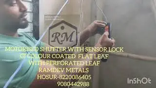 Garage door automatic rolling shutter with sensor door lock#automaticshutter #dhurandhar #toxic 