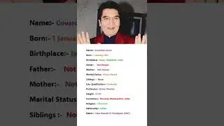 Famous Actor Govardhan Asrani Biography #shortvideo #shorts #trending #viralvideo #trendingshorts