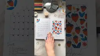 april habit and mood stats! 🍓 #shorts #bujo #bulletjournal #planner #habits #mood #journal #tracker