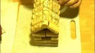 How to make a bird house with wine corks