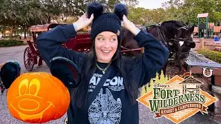 Disney's Fort Wilderness Campgrounds | Carriage Rides, Decorations, & Crockett's Tavern!