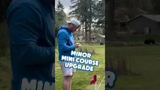 Little Upgrade to The Backyard Mini Course! #diy #golfcourse #backyard #golf #golflife #golfaddict