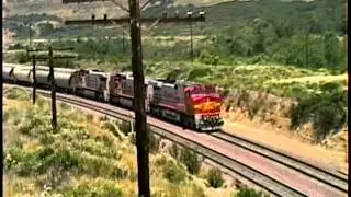 Cajon_(1995) Santa Fe GE's and SD45-2, GP20 Helpers