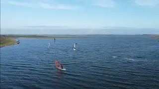 Windsurfing gathering, Lady's Island Lake, Ireland, 12 NOV 2022