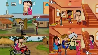 రాజు సంధ్య పెళ్లి (బిడ్డా ఇంటికి వెల్తే ) 🤗😜😂🤣😅#villagecomedy cartoon videos #tweencraftvideos 