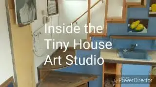 Inside the Tiny House Art Studio