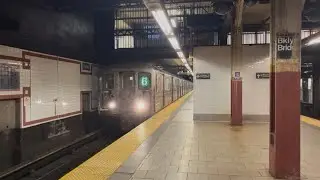 MTA IRT Lexington Avenue Line: R62A 6 train entering and leaving @Brooklyn Bridge-City Hall 