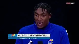 2021-22 Big 12 MBB Media Day Kansas David McCormack