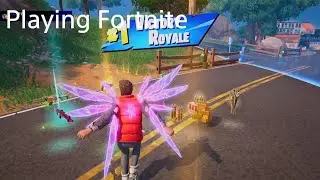 Playing Fortnite