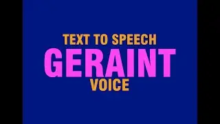 Geraint | Валлийский английский голос Ivona | ПРЕОБРАЗОВАНИЕ ТЕКСТА В РЕЧЬ