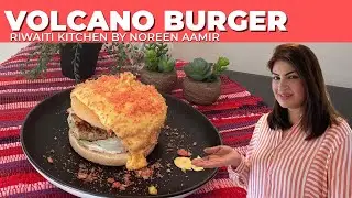 Volcano Burger (Boom Burger) I Lava Burger I Fast Food of Karachi I Recipe in Hindi and Urdu I