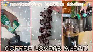 COFFEE LOVERS ALERT! ☕️ Cleaning, Organizing &Refilling Coffee Items ( Coffee Station + Organizers)