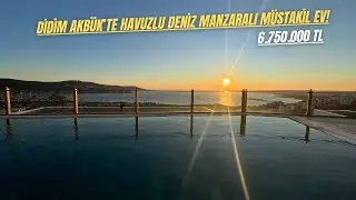 Didim Akb&uuml;k&rsquo;te Deniz Manzaralı Sıfır M&Uuml;STAKİL EV! Bah&ccedil;eli, Teraslı, Havuzlu Site | B&ouml;l&uuml;m : 11