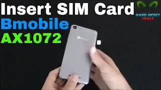 Bmobile AX1072 Insert The SIM