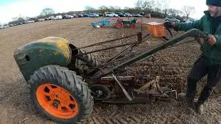 1942 British Anzani Iron Horse 600 cc 1-Cyl Petrol Pedestrian Cultivator / Plough Tractor (6 HP)