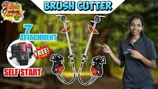 &ldquo;Brush Cutter with Stone Weeder, Chainsaw & Pump &ndash; All-in-One Farming Solution 🚜🌾&rdquo;