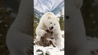 Polar bear attack on deer | #deer #polarbear #deerhelp #animals