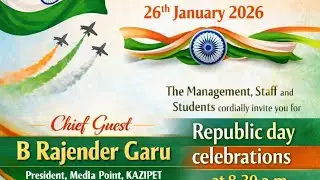Republic day celebrations @ St. Ann's high school kazipet 🎆🇮🇳