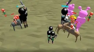 Stickman Simulator: Final Battle - giants, robot and archers
