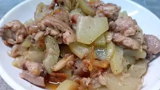 Ginisang upo with chicken | Thess Kit-chen