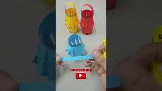 DIY Paper Lantern, small and easy, paper lamp,#shorts