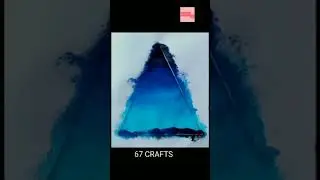 Triangle🔺 landscape painting🎨 #shorts #trending #painting #triangle