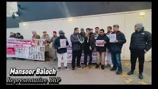 Mansoor Jan Baloch Speaks at JSFM Protest for Human Rights | 10 Downing Street, London &ndash; 10 Dec 2025
