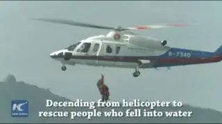 Emergency rescue drills held in waters off island in S China