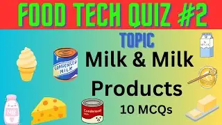 Milk & Milk Products Quiz Part 2🥛🍦🧀 | Dairy Quiz | Food World I Milk I milk I food world I