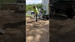 🌿#tinyhouse Tiny house grading and skid steer work. #skidsteer #landscaping #shorts