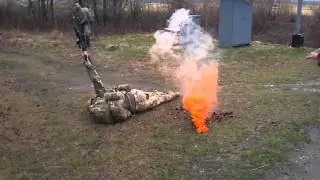 Paintball mine test